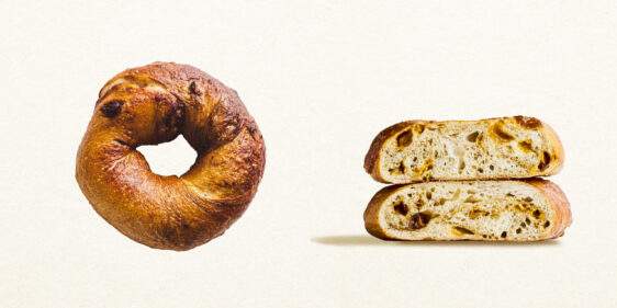 Date and Orange Blossom Bagel